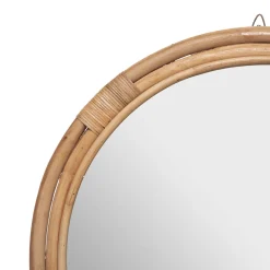 Espejo De Pared Farah Ratán Beige 60Cm