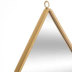 Espejo De Pared Gota Metal Mdf 21x29Cm