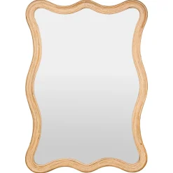 Espejo de pared MAGGIE marrón 100x70cm
