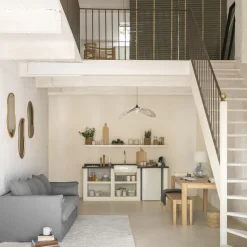 Espejo de pared ORGA beige de mdf 75cm