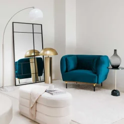 Espejo de pared vidrio/metal 97x2.5x167