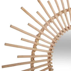 Espejo Decorativo De Ratán 76x2.4x76Cm