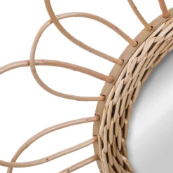 Espejo Decorativo Flor De Mdf 38Cm