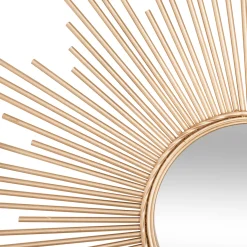 Espejo Decorativo Metal Sol 99Cm