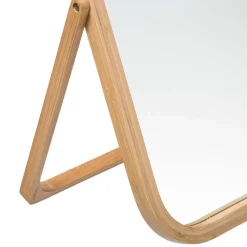 Espejo Giratorio De Bambú