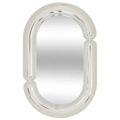 Espejo ovalado SKY plateado 30x19cm