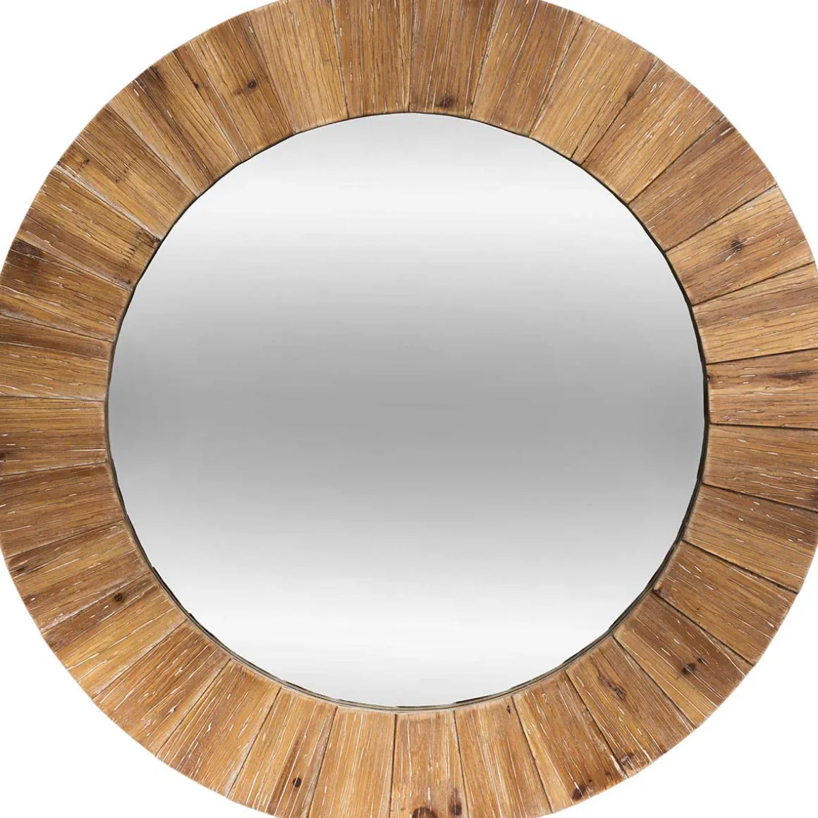 Espejo Pared De Madera Marrón 83Cm