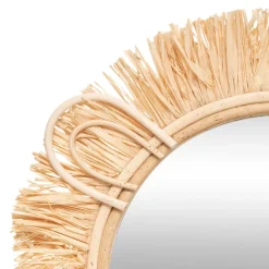 Espejo Sweet Safari De Rafia 22.5Cm