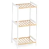 Estante con 3 baldas blanco de bambú 70cm