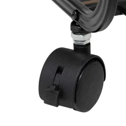 Estante con 2 niveles de mdf negro