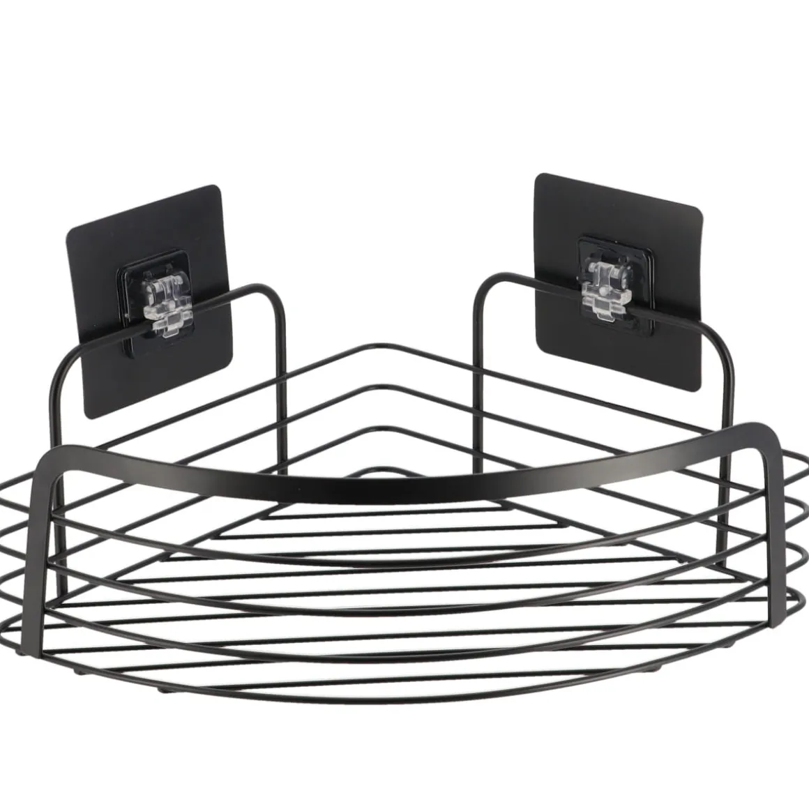 Estante De Baño Esquinero Metálico Con Adhesivo