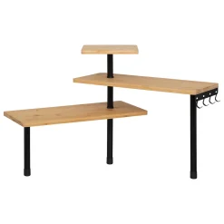 Estante esquinero de 3 niveles beige