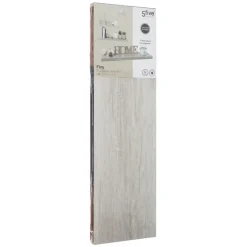 Estante Mdf Roble Gris 80x23.5x3.8Cm