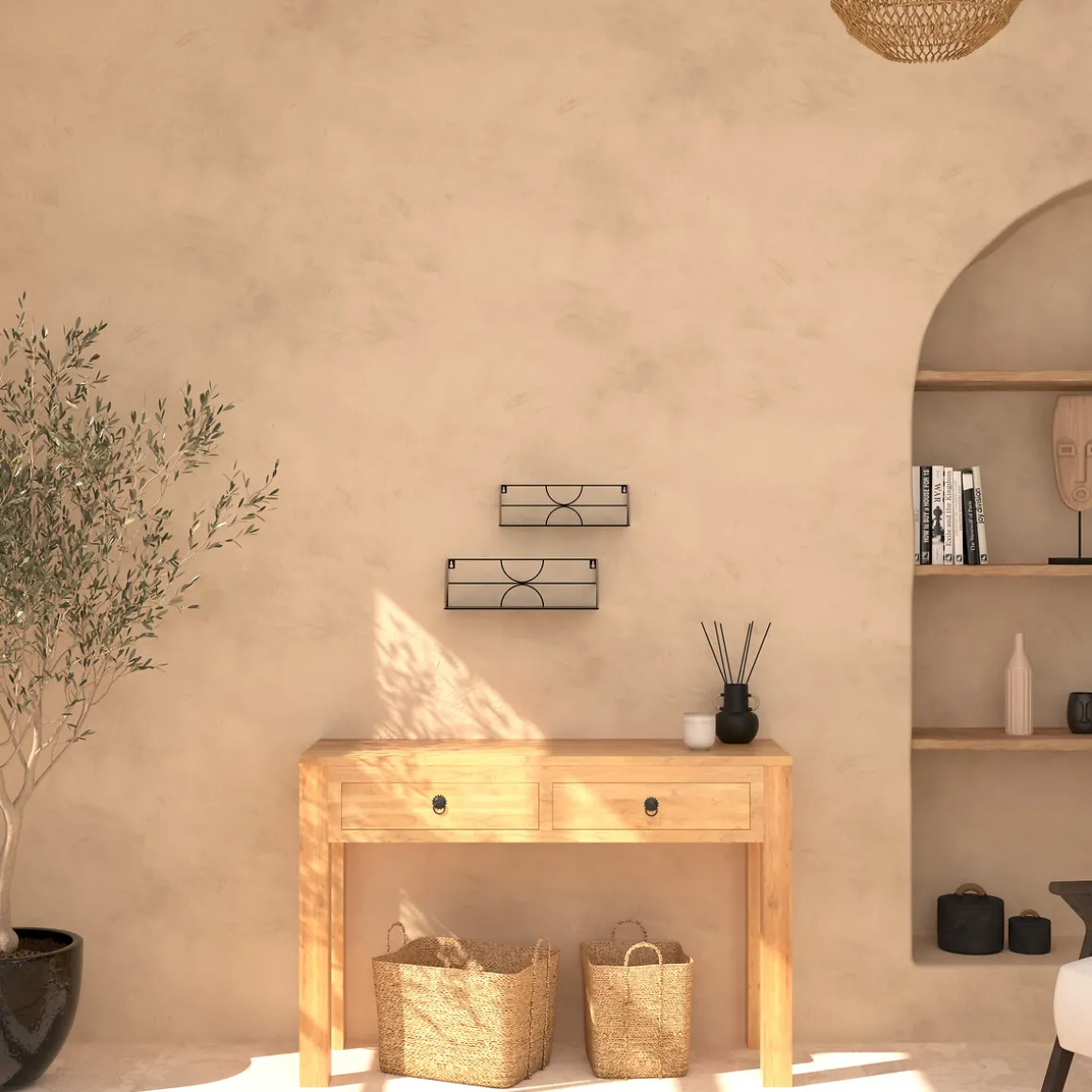 Estante MILEVA negra 37cm