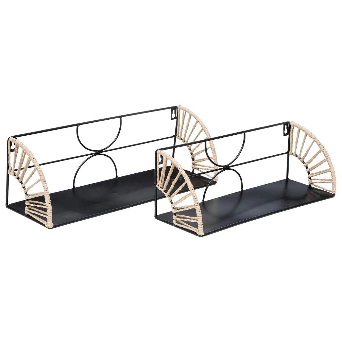 Estante MILEVA negra 37cm