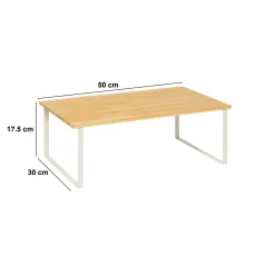 Estante ORDERA beige de bambú 50x30cm