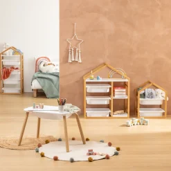 Estantería BAKO de 3 niveles con 3 cestas