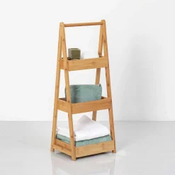 Estantería C/3 Estantes Bambú 30x25.5x78