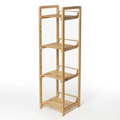 Estantería con 4 baldas 104x30cm de bambú