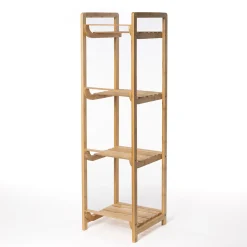 Estantería con 4 baldas 104x30cm de bambú