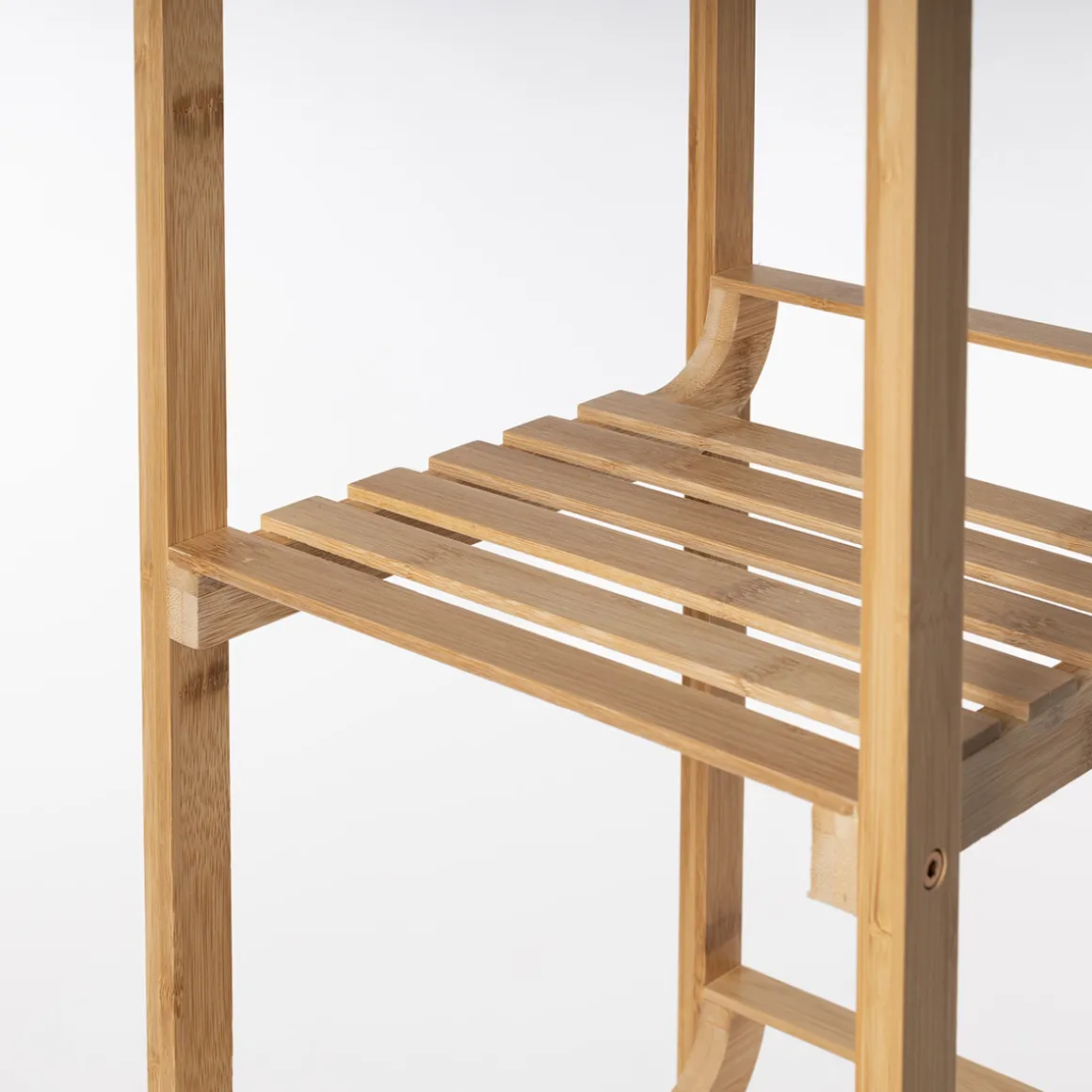 Estantería con 4 baldas 104x30cm de bambú