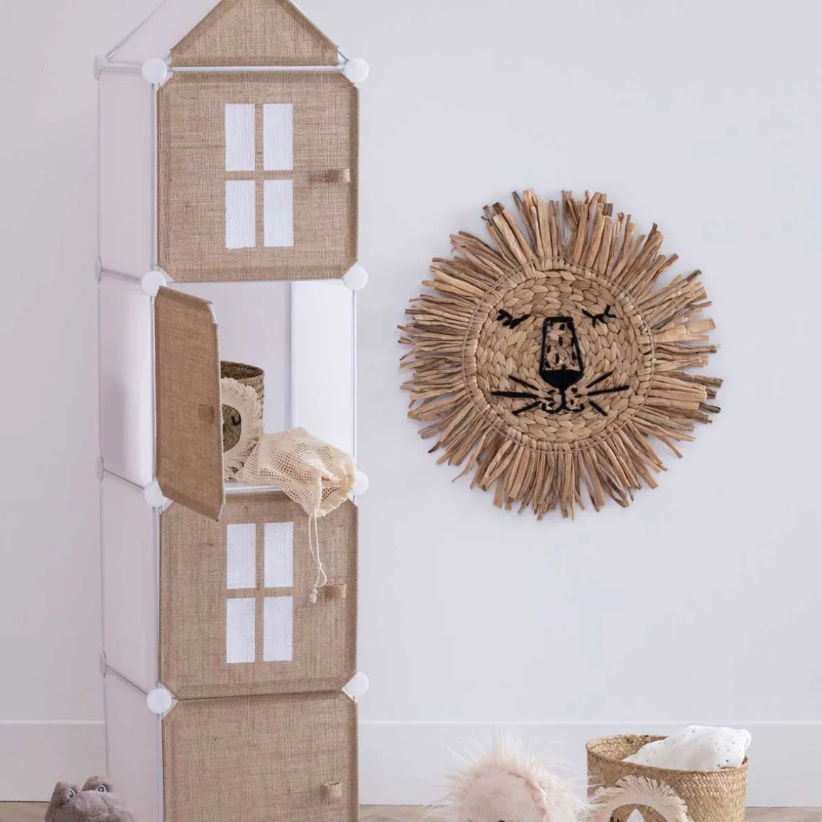 Estantería De Cubos Oasis 34x32x140Cm