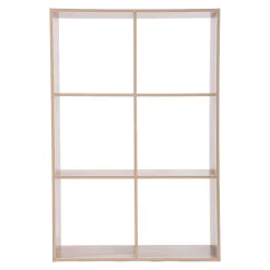 Estantería de roble con 6 cubos MIXMODUL