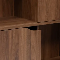 Estantería deslizante marrón de madera 159,5cm