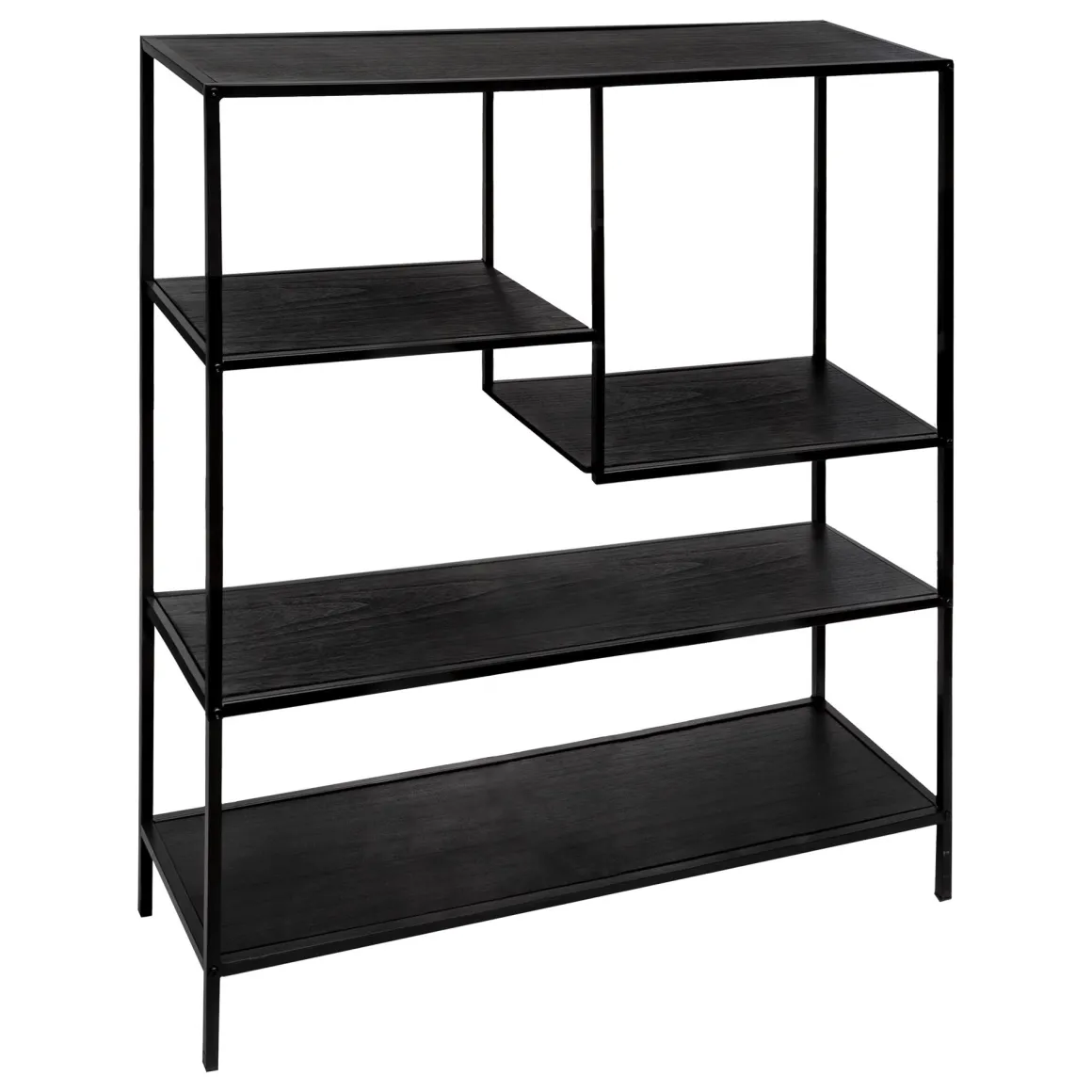 Estantería Gota Metal Negra 75x30x100Cm