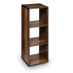 Estantería marrón oscuro con 3 cubos MIXMODUL