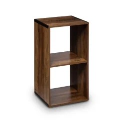 Estantería marrón oscuro con 2 cubos MIXMODUL