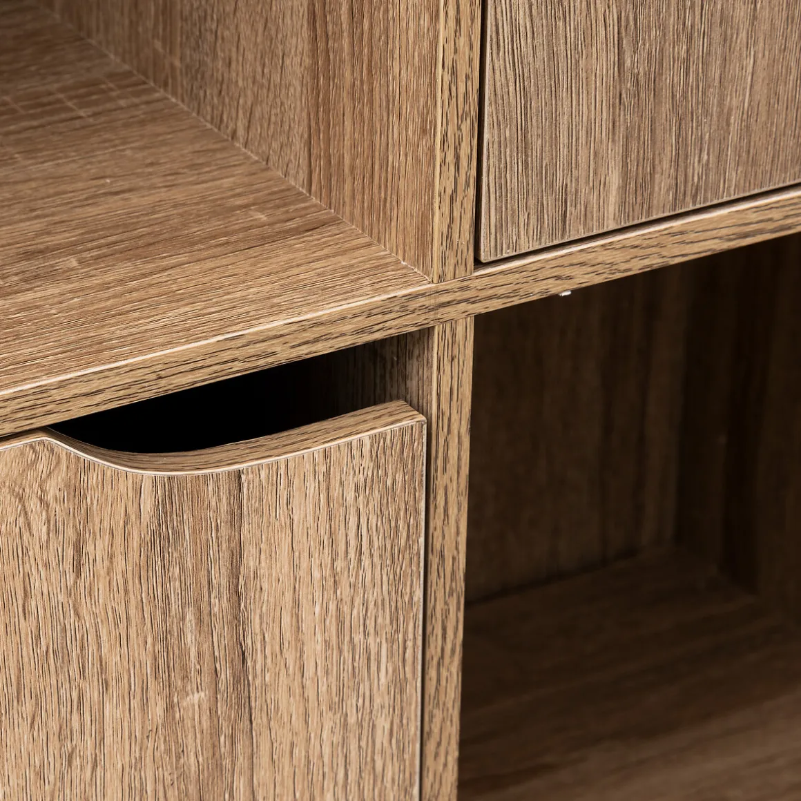 Estantería Mix Natural Con 9 Módulos