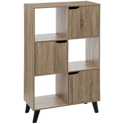 Estantería Mix Natural Con 6 Módulos