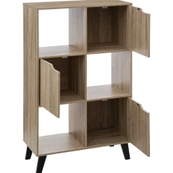 Estantería Mix Natural Con 6 Módulos