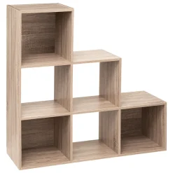 Estantería MIXMODUL natural con 6 módulos