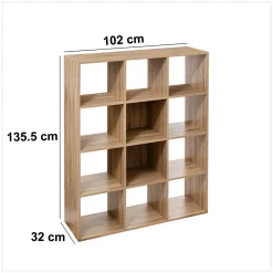 Estantería Modular 12 Cubos 100.8X32.5Cm