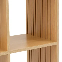 Estantería modular MIX TASSO marrón con 6 cubos