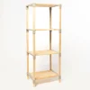 Estantería multifuncional beige de madera