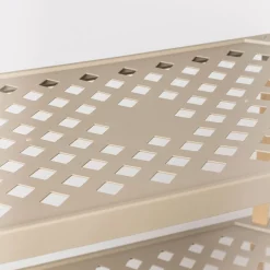 Estantería rectangular de 4 niveles beige