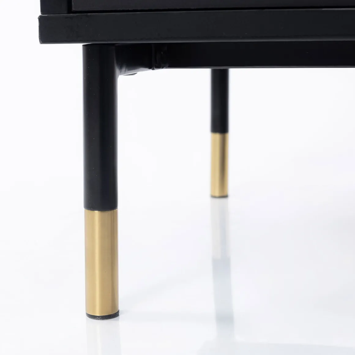 Estantería TEDY negro 2 puertas mdf e metal 170cm