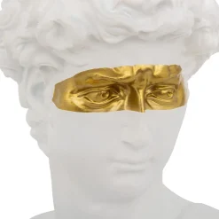 Estatua cabeza de hombre con ojos dorados David