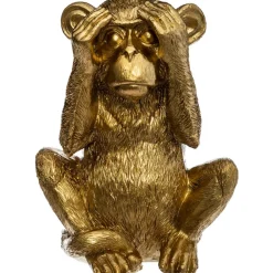 Estatua Dorada De Mono Sabio Ciego 17.7Cm