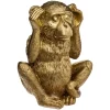 Estatua Mono Sabio Sordo Dorado 17.7Cm