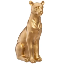 Estatua Pantera Dorada 23Cm