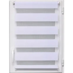 Estor De Tela Noche/Día Blanco 42x180Cm