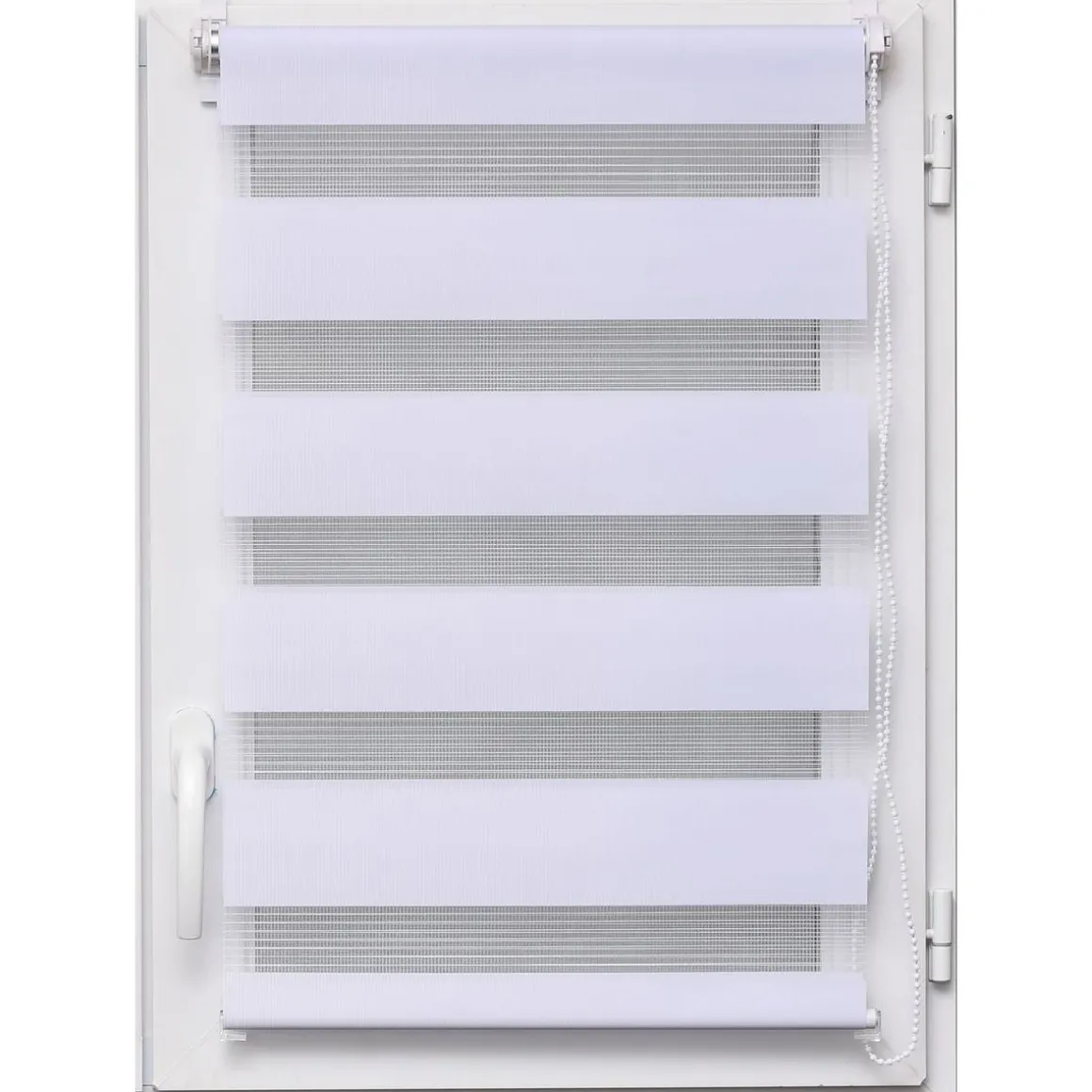 Estor De Tela Noche/Día Blanco 147x180Cm