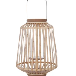 Farol De Ratán Natural 25x35Cm