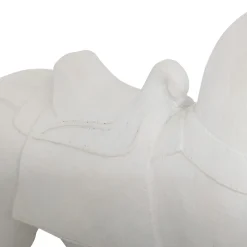 Figura caballo blanco de resina
