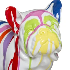 Figura De Perro A Rayas 34x18x26.5Cm