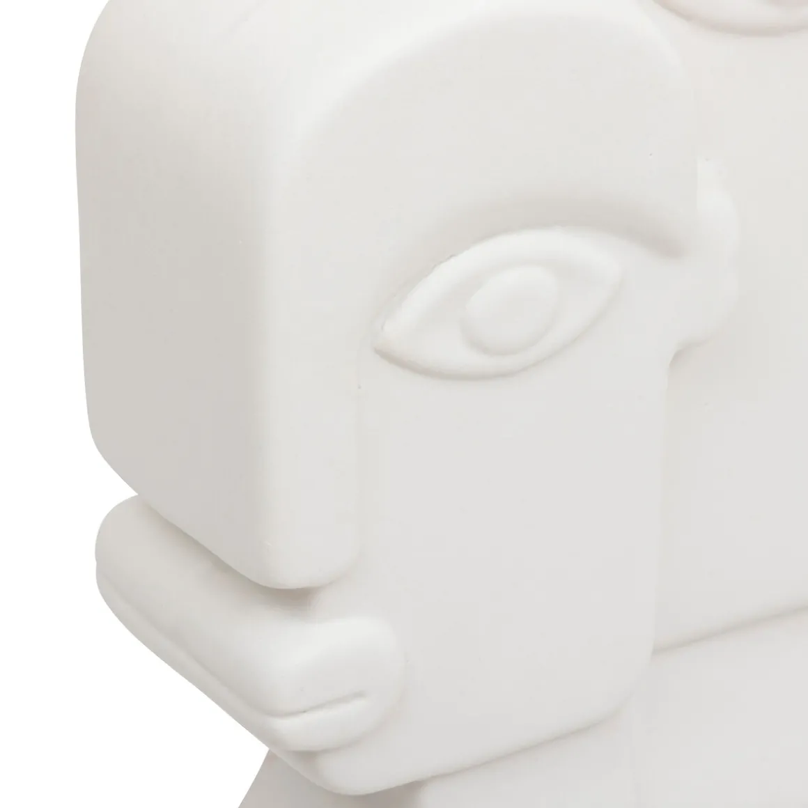 Figura decorativa con forma de caras SOLEYA